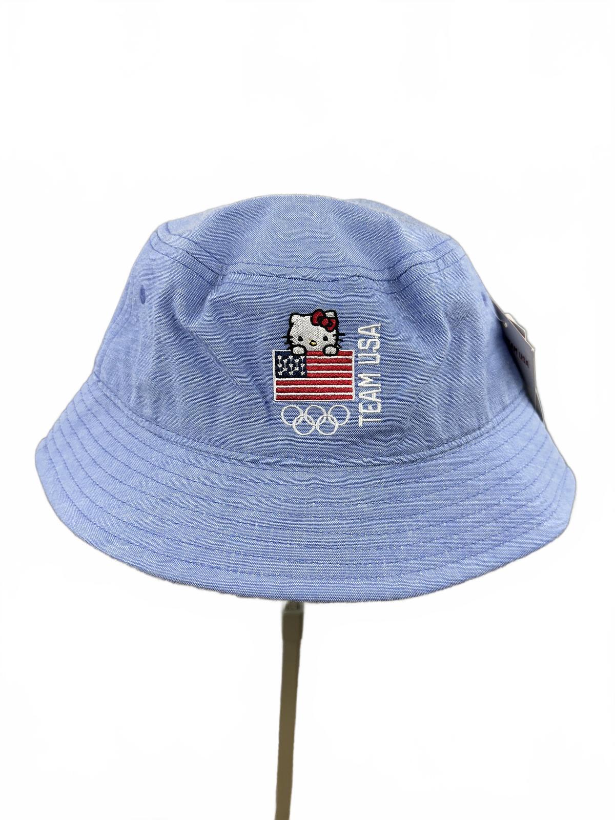 NWT Hello Kitty Team USA Blue Bucket Hat