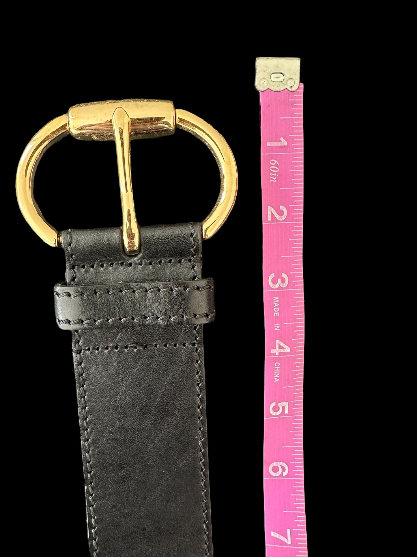 Black Leather Belt