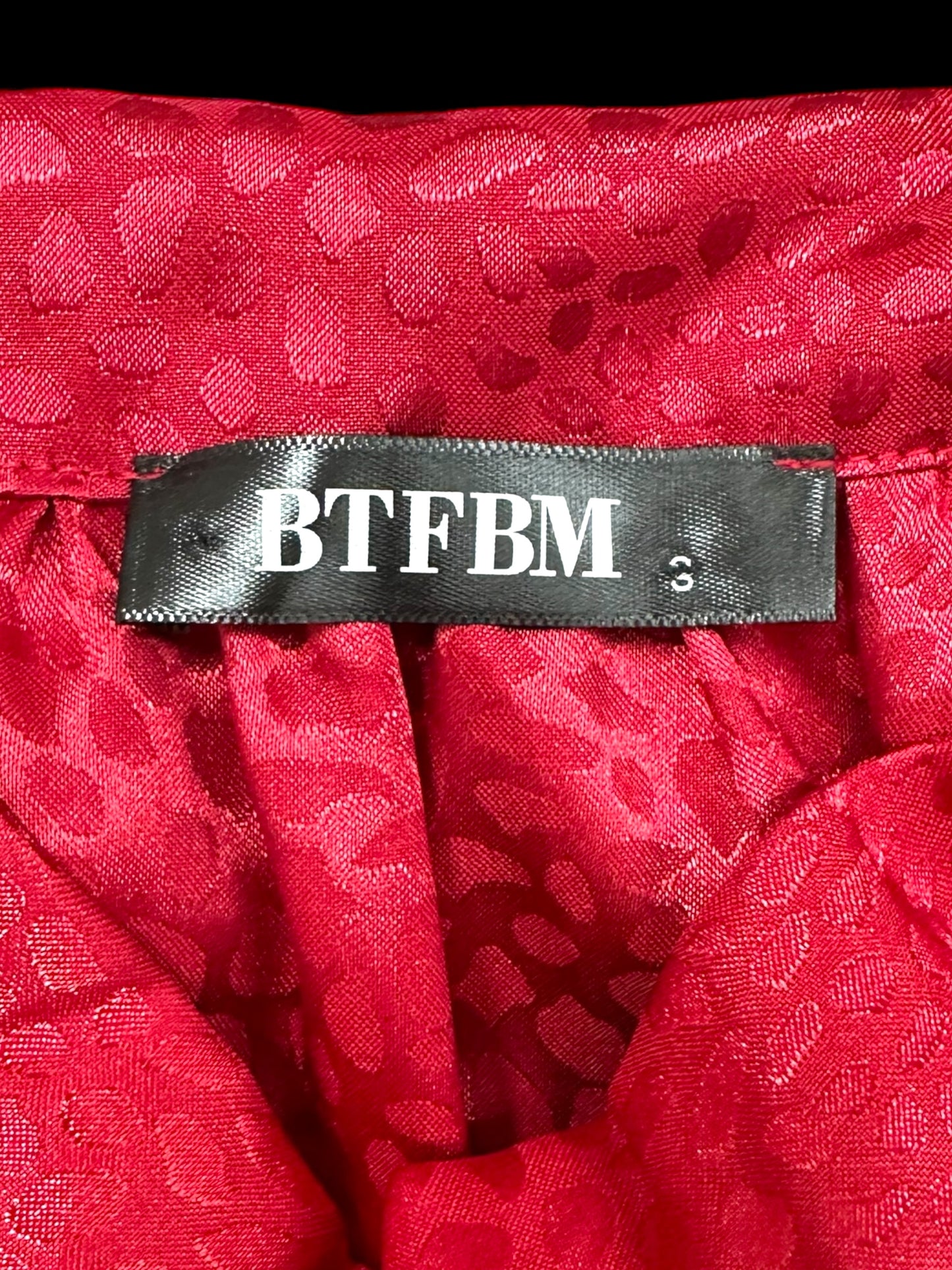 BTFBM Red Neck Tie Top