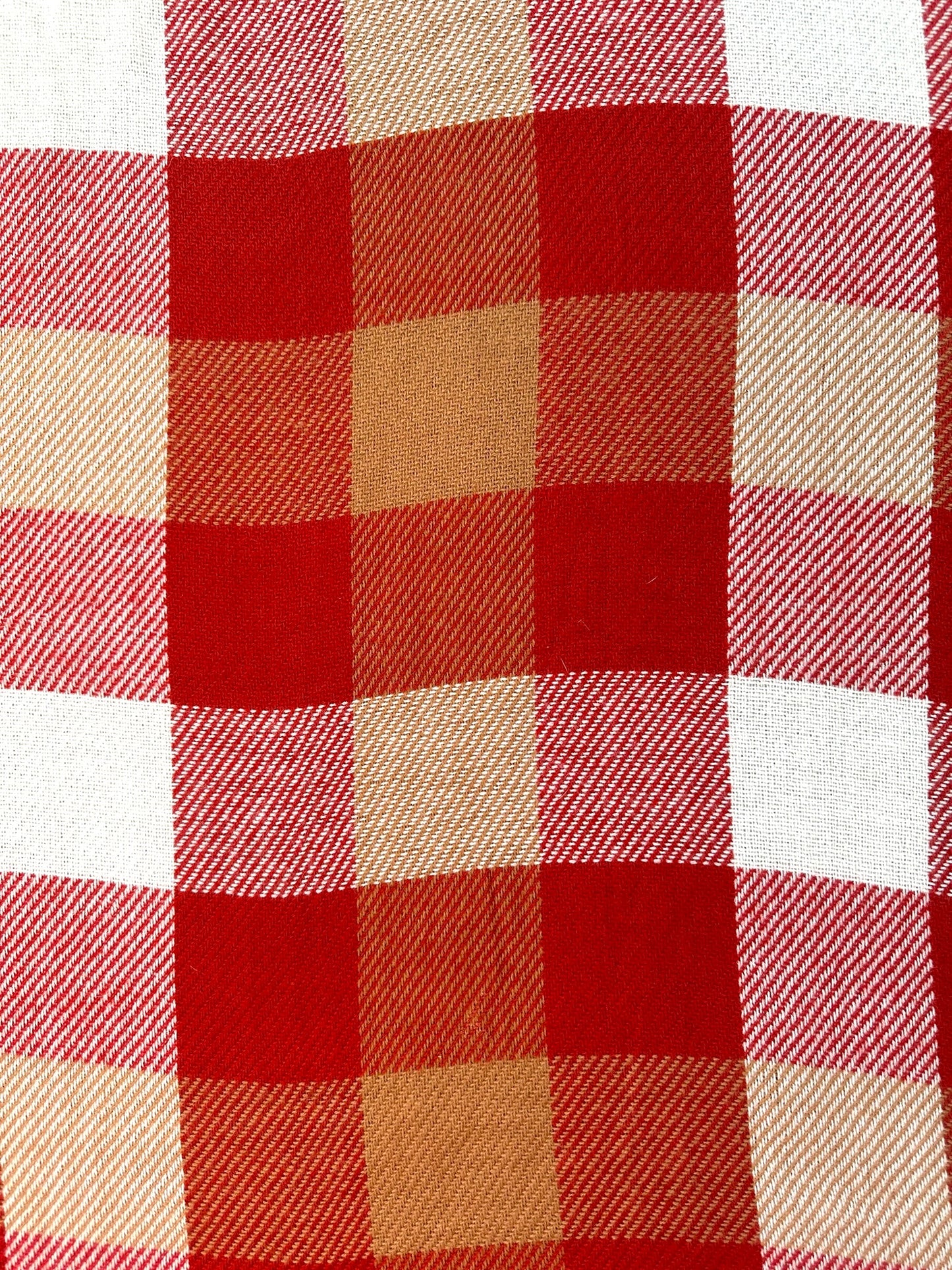 Red Plaid Checkered Scarf