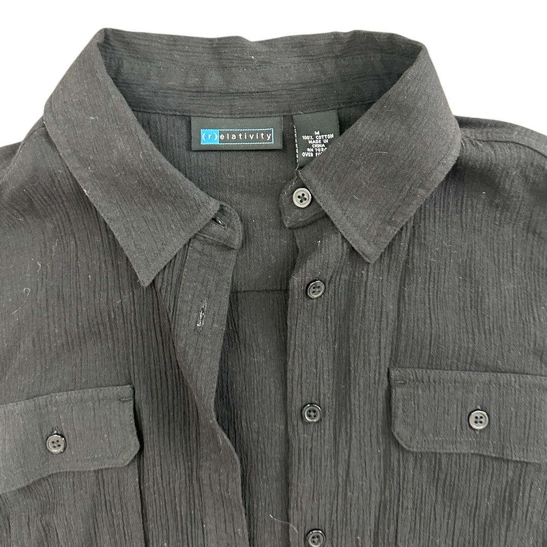 Relativity Utility Long Sleeve Button Down NWT
