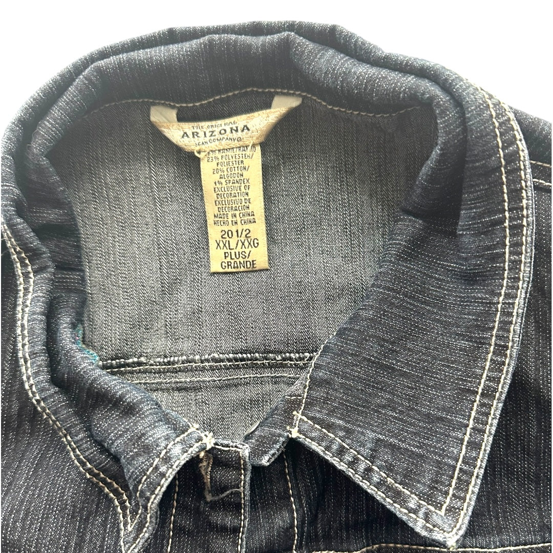 Y2K Arizona Jean Company Butterfly Denim Jacket