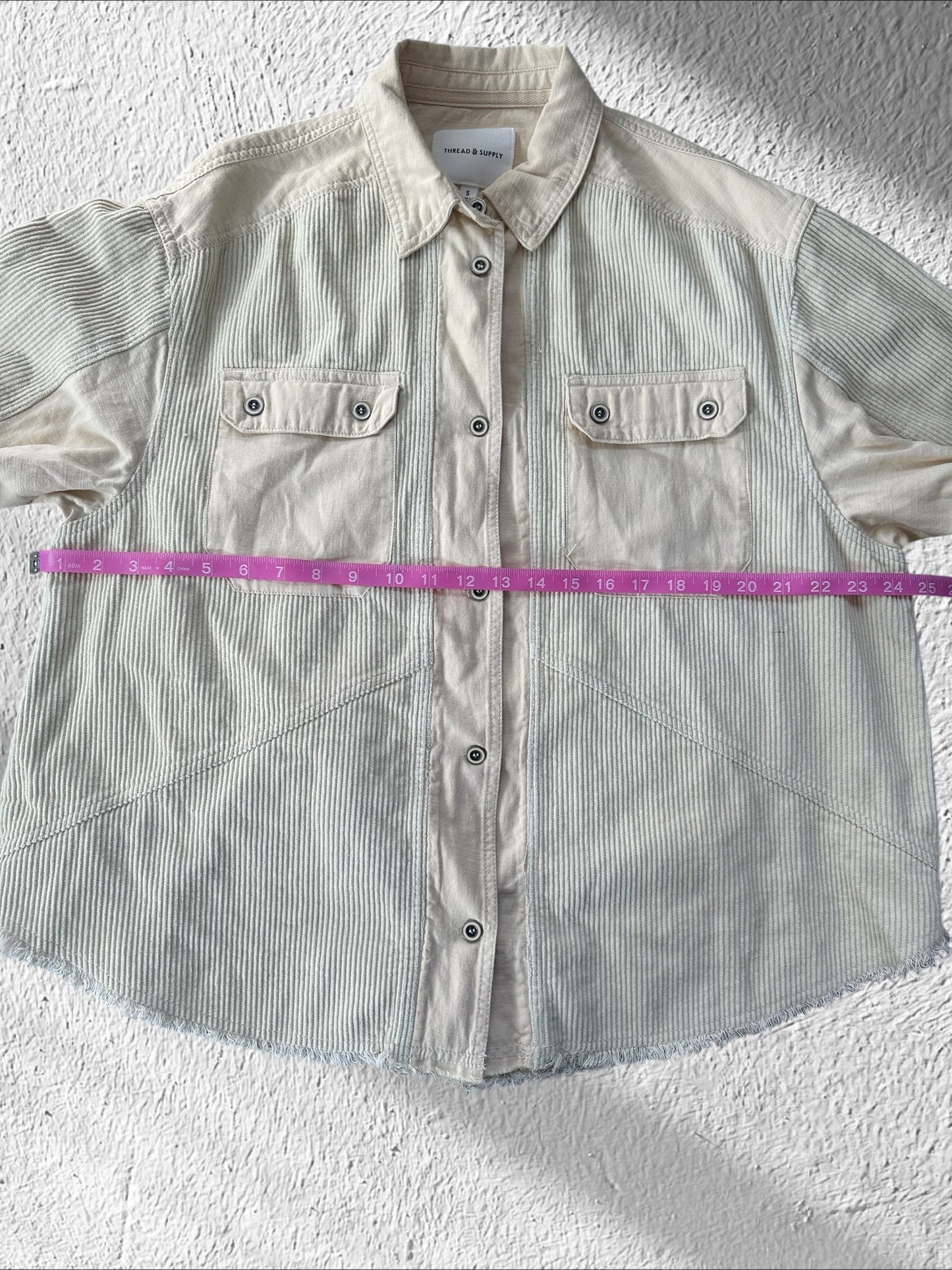 Thread and Co. Oversized Corduroy Shirt Jacket