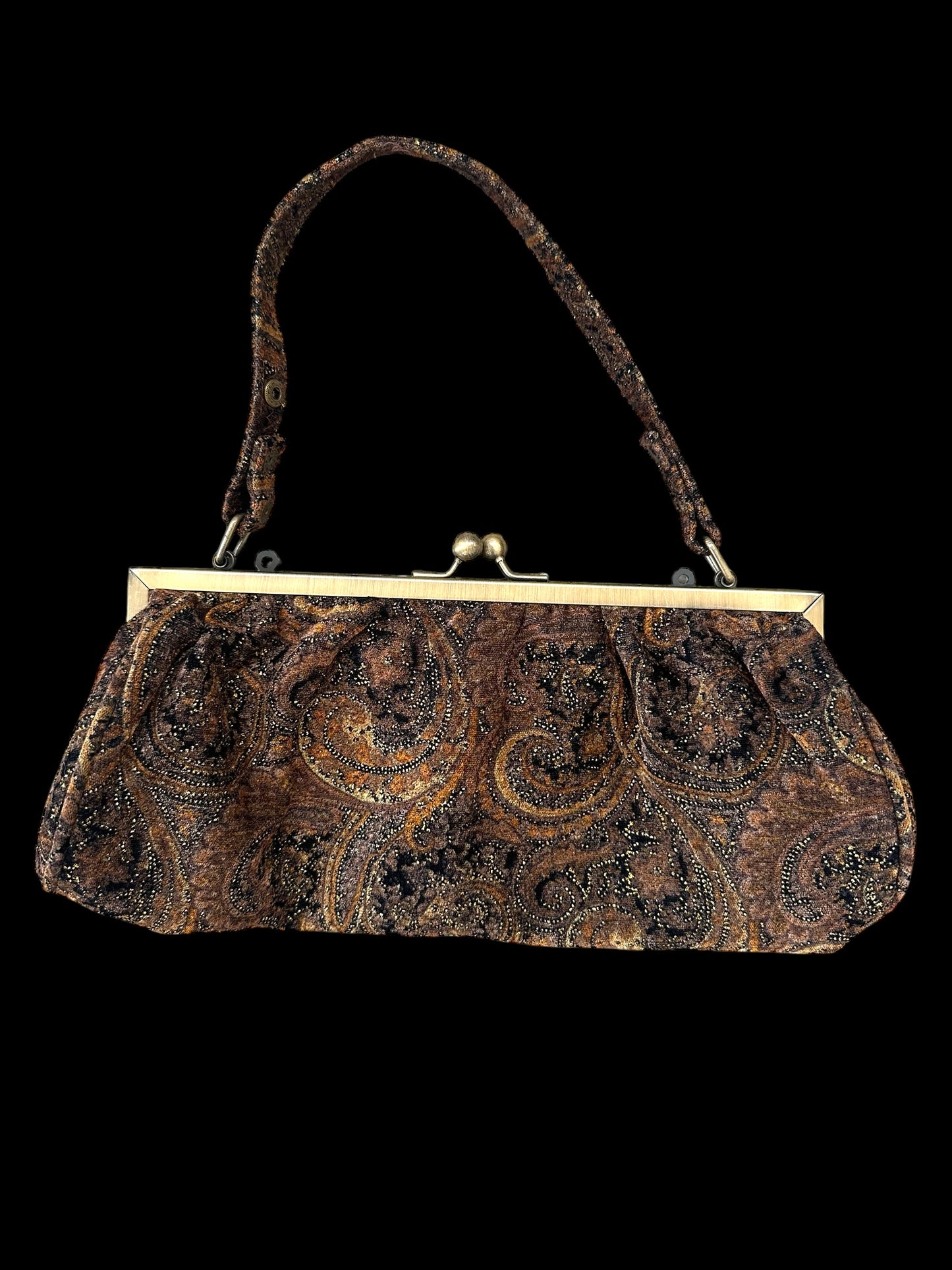 Vintage Floral Tapestry Bag