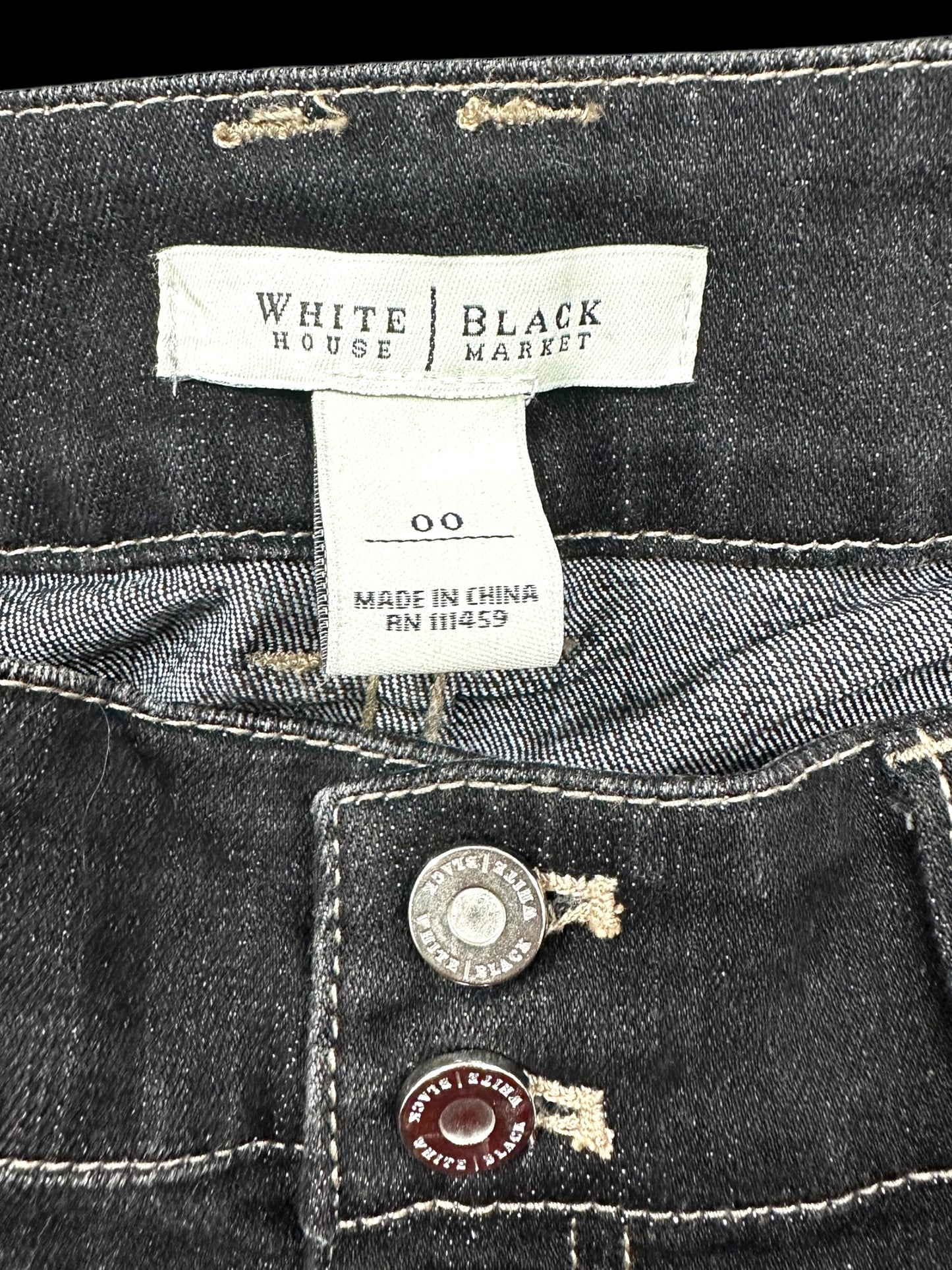 White House Black Market Dark Denim Mini Skirt