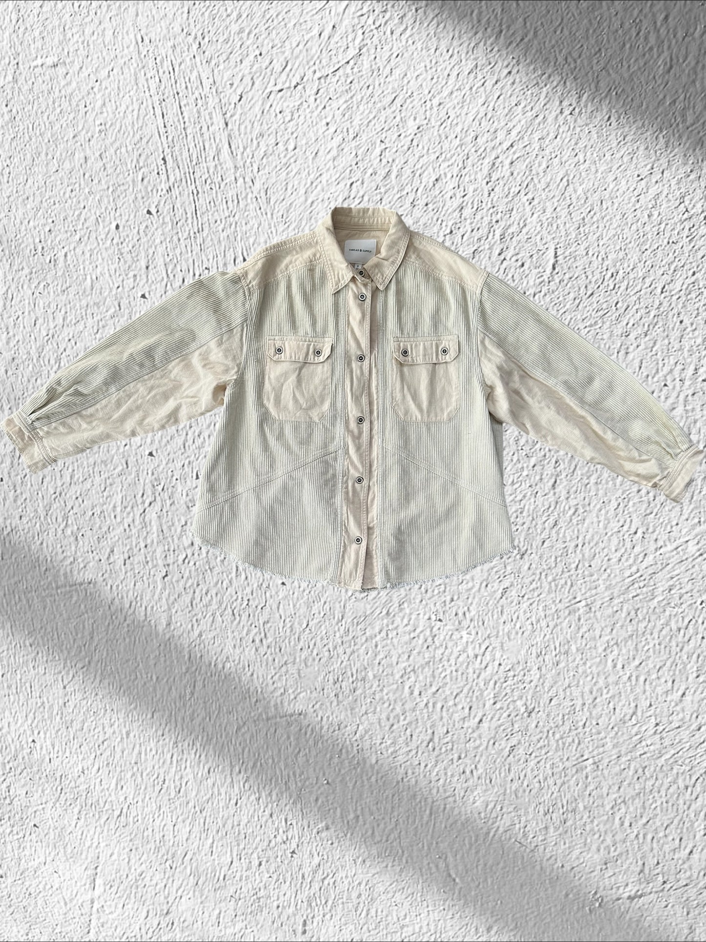 Thread and Co. Oversized Corduroy Shirt Jacket