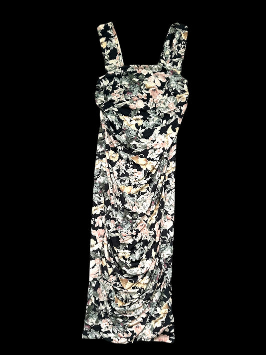 Maurice's Floral Ruched Midi Dress