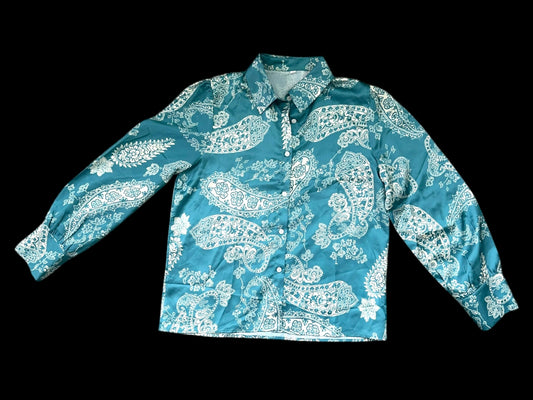 Paisley Silky Button Up