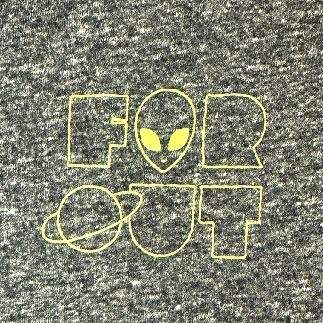 A.Lab by Zumiez Y2K "Far out" Alien Graphic Raglan Tee NWT