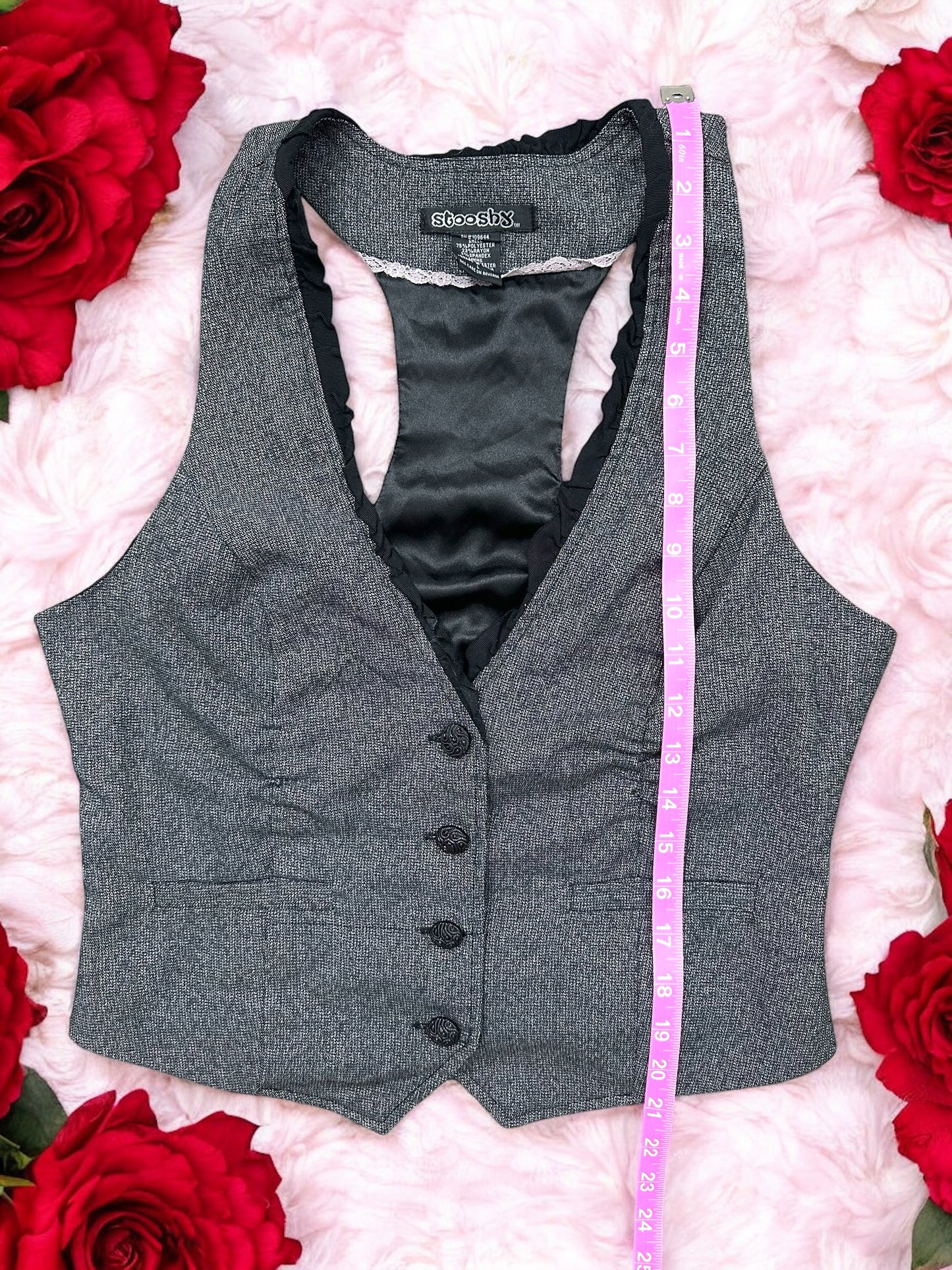 Stooshx Gray and Black Vest