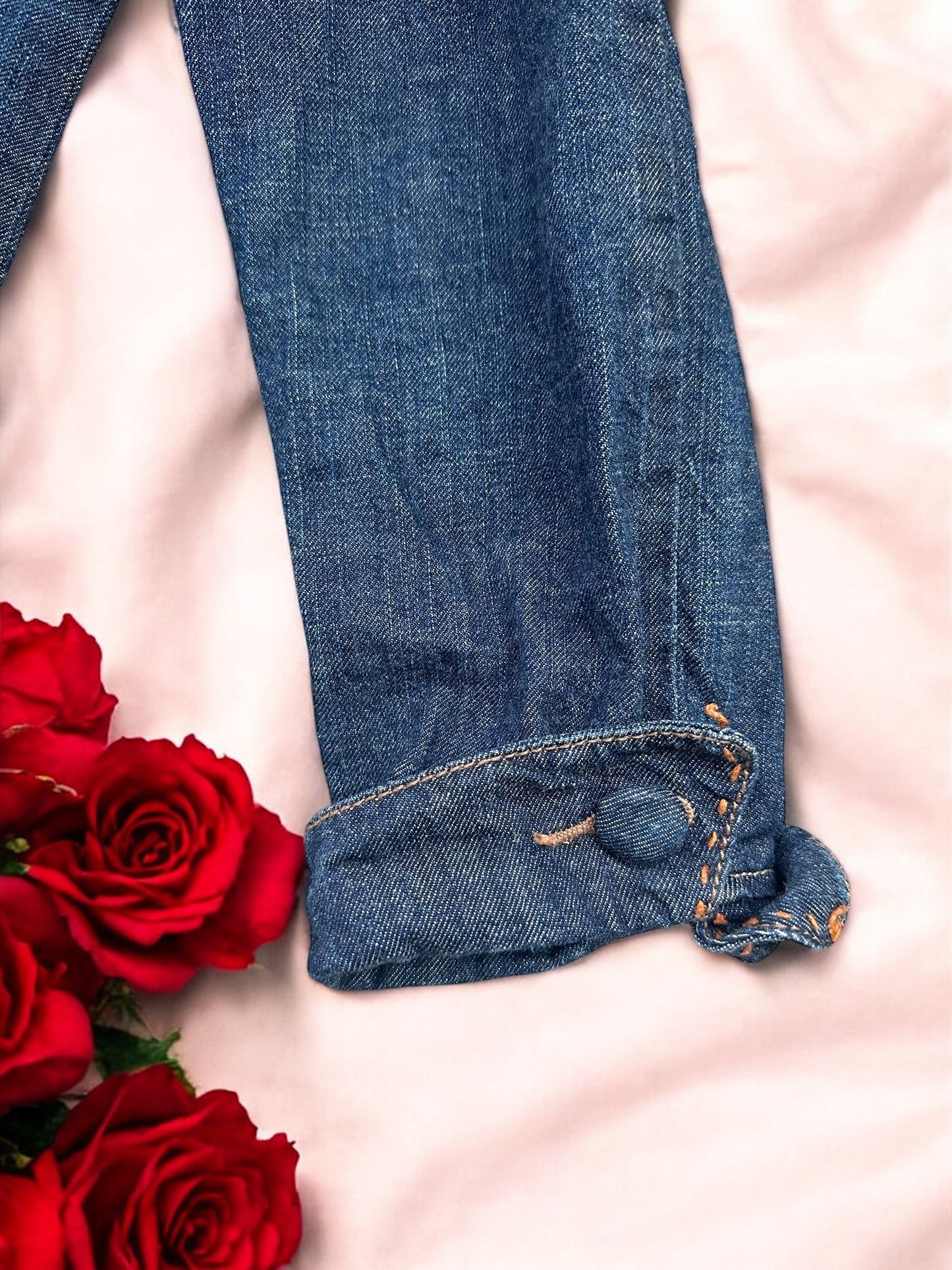 DKNY Jeans Denim Jacket with Custom Embroidery