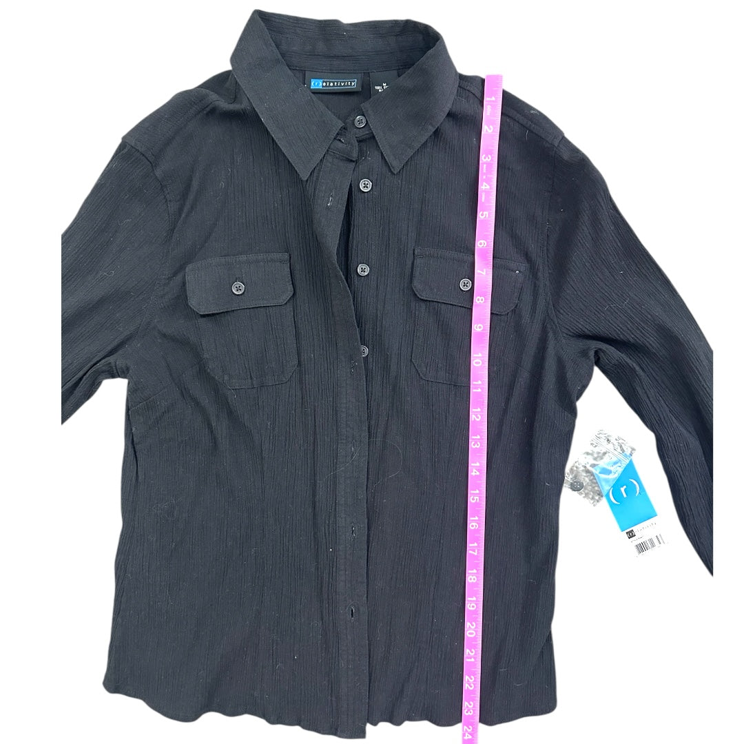 Relativity Utility Long Sleeve Button Down NWT