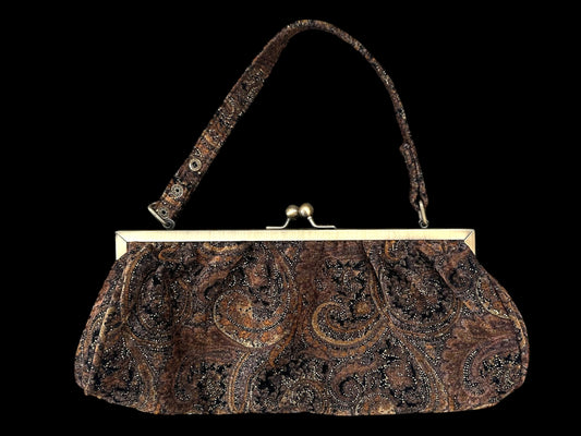 Vintage Floral Tapestry Bag