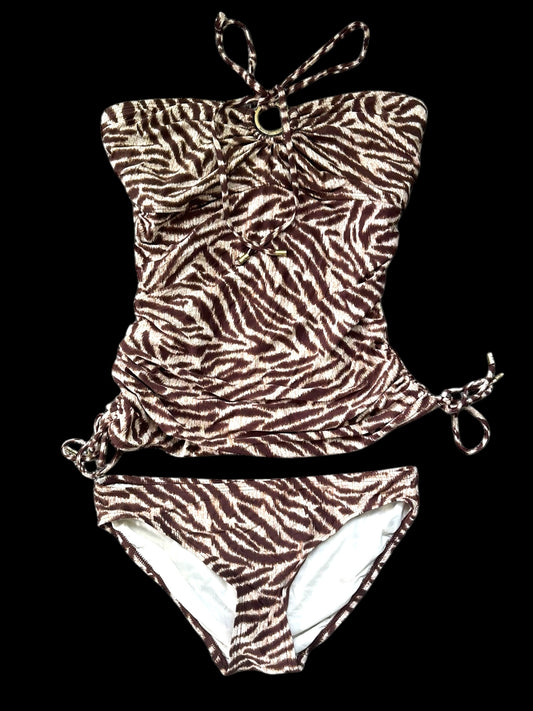 Micheal Kors Brown Tiger Print Tankini
