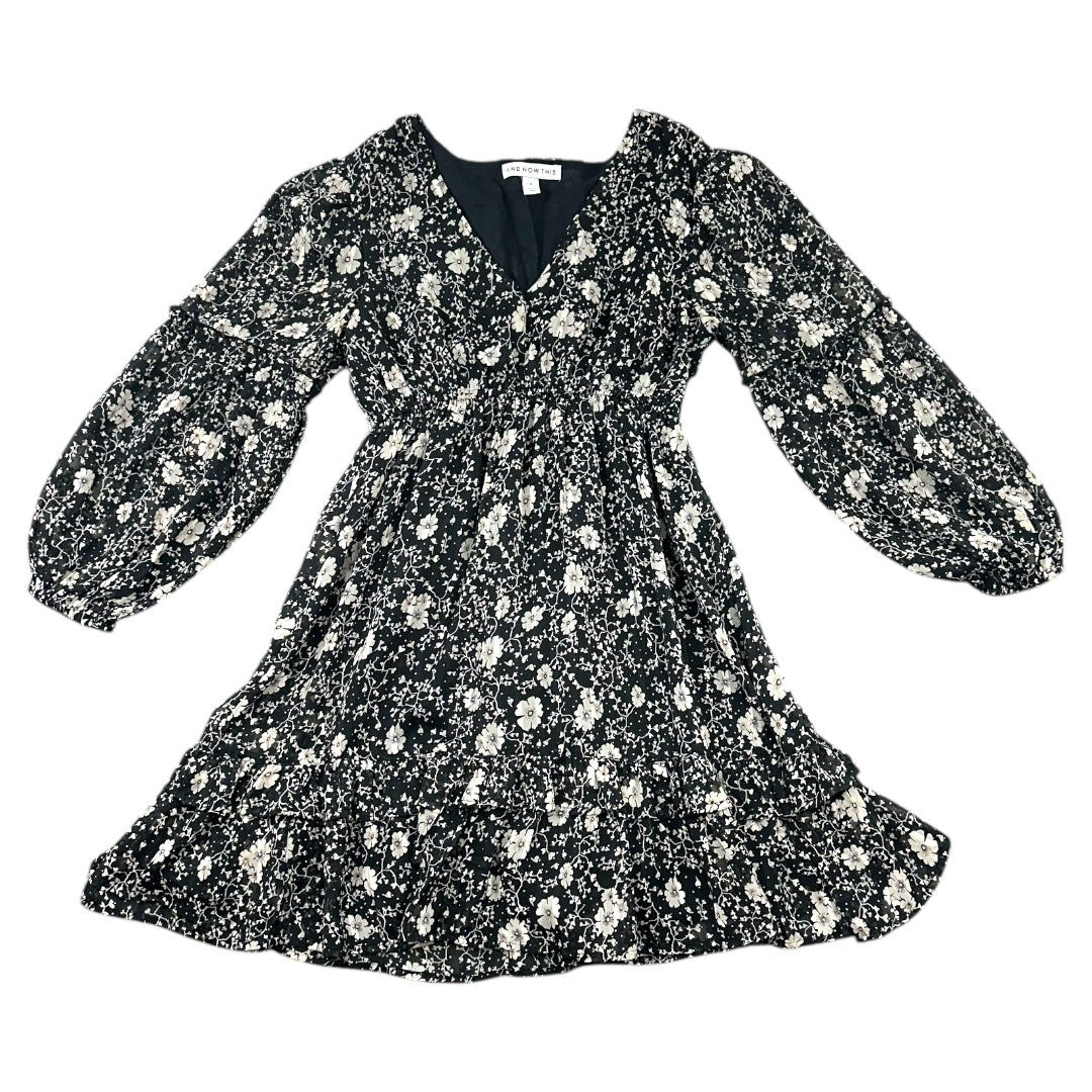 And Now This Floral Fit & Flare Ruffle Dress
