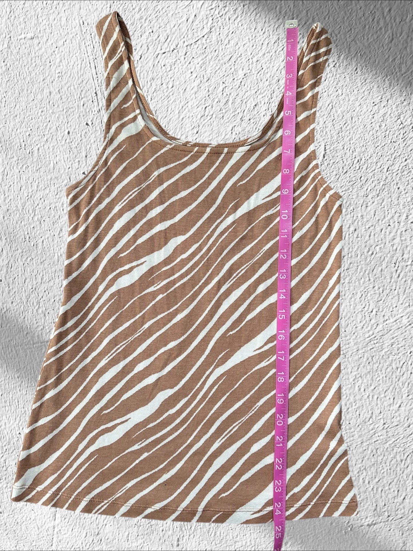 A New Day Zebra Tank Top