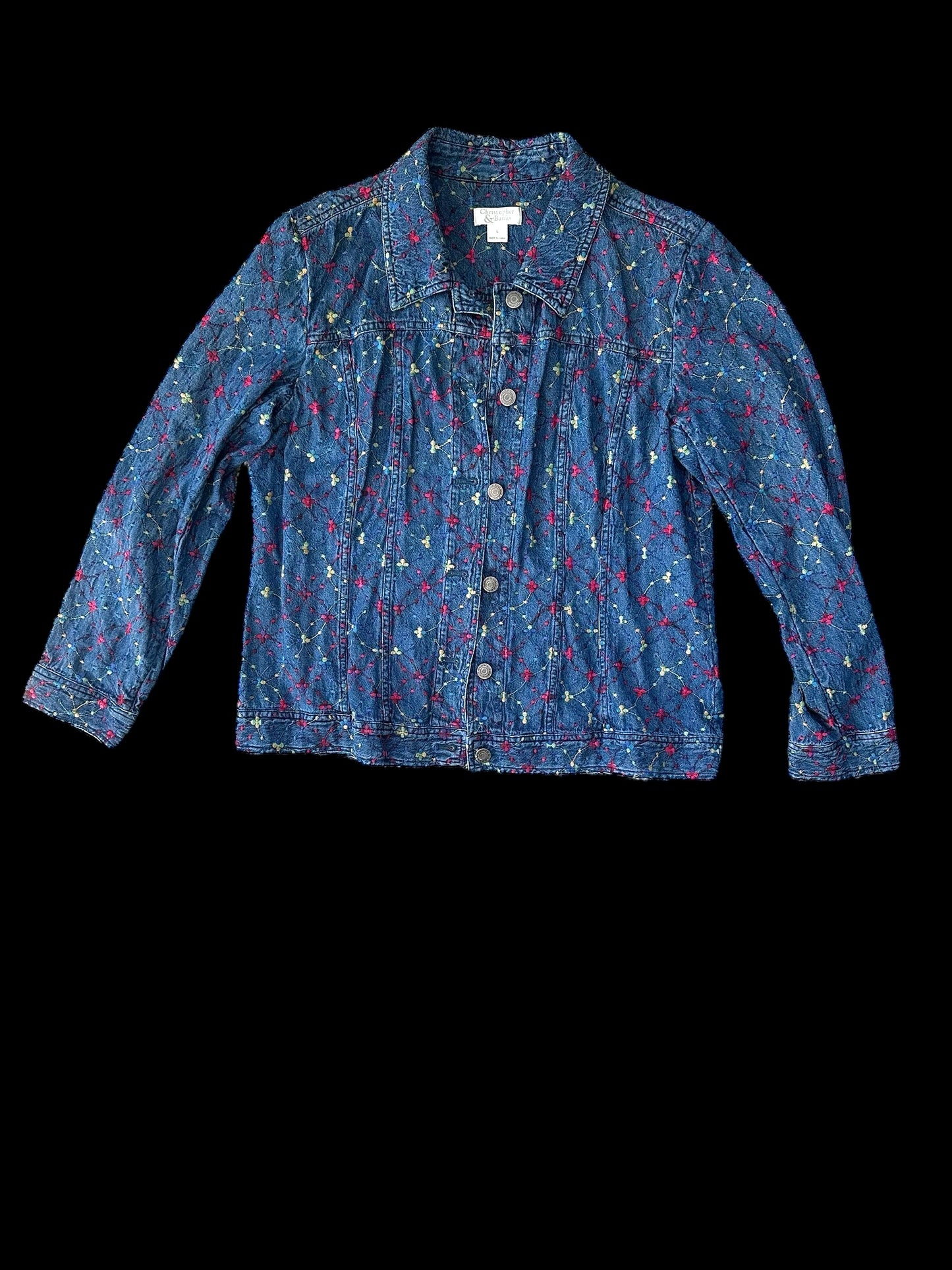 Christofer & Banks Multi Colored Denim Button Up