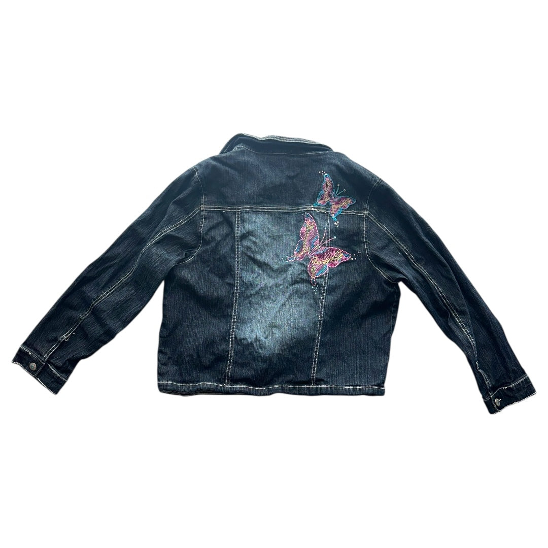 Y2K Arizona Jean Company Butterfly Denim Jacket
