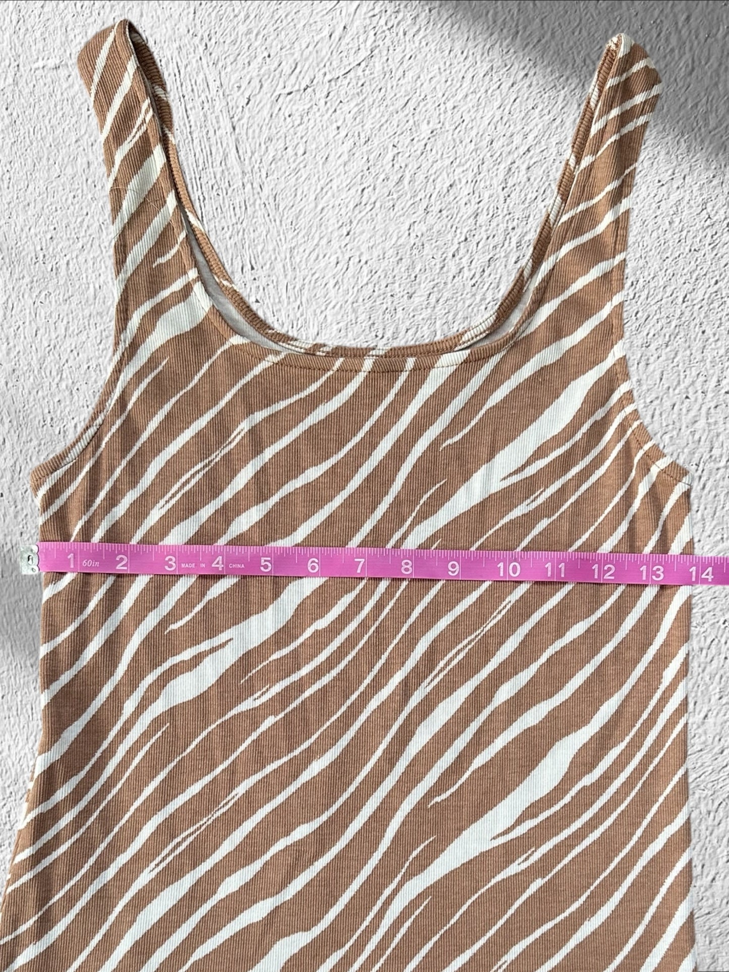 A New Day Zebra Tank Top