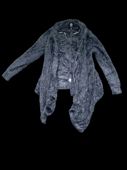 Bobeau Faux Fur Grey Cardigan