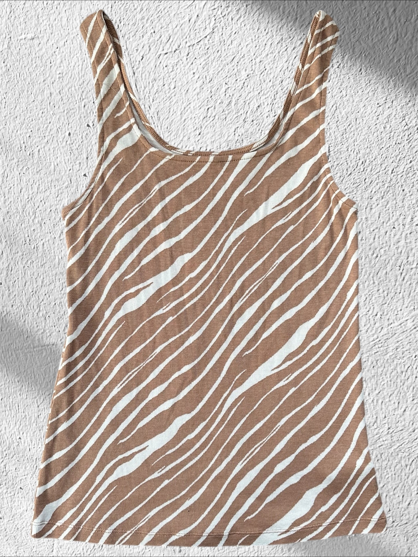 A New Day Zebra Tank Top