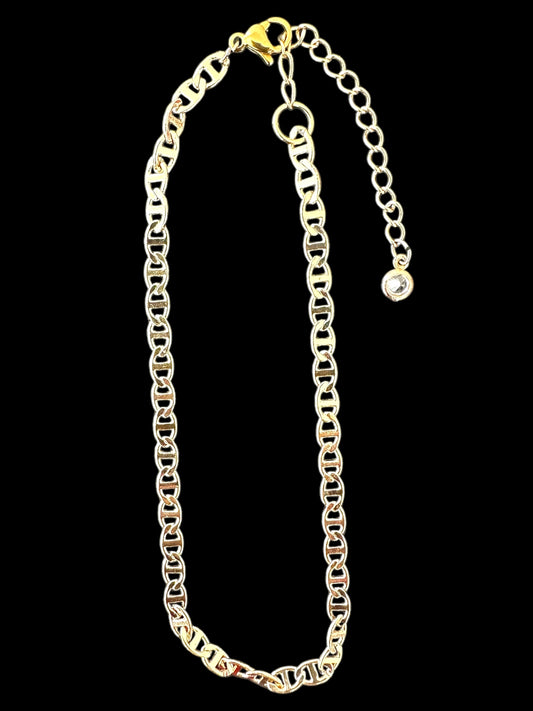 Vintage Up-Cycled Anchor Mariner Chain Link Anklet