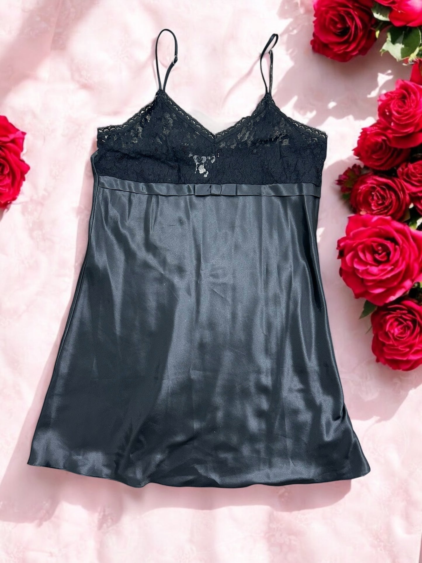 Bali Studio Black Slip Dress