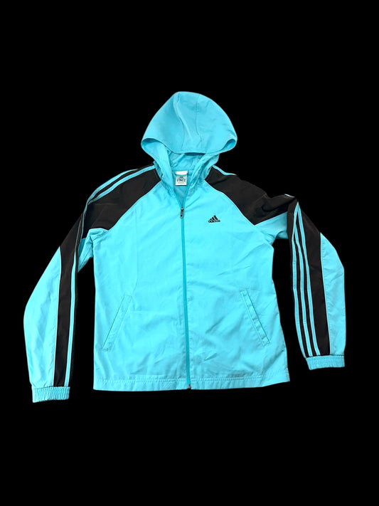 Adidas Track Jacket Turquoise with Brown Logo
