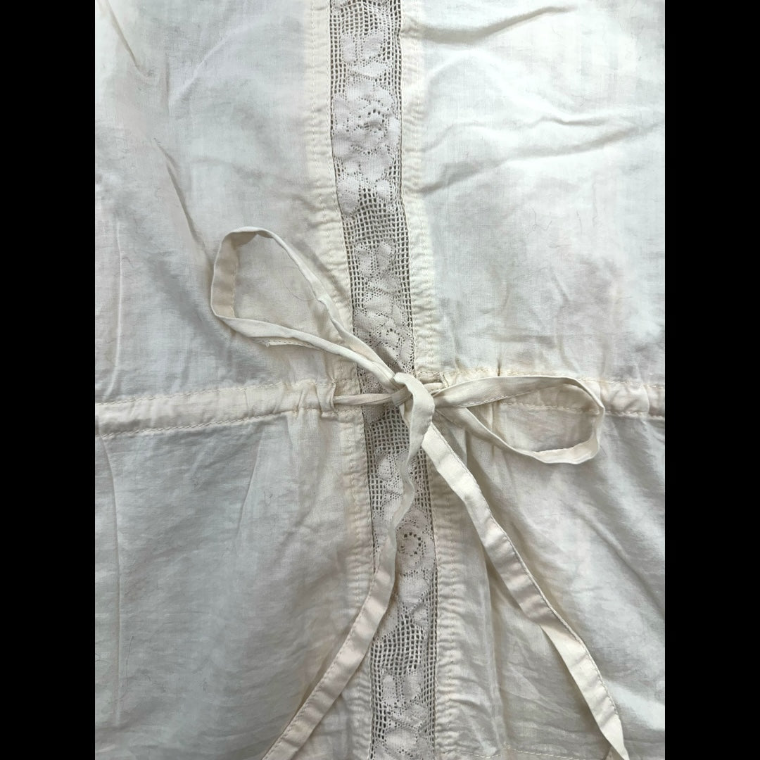 Gap White Pintuck Blouse