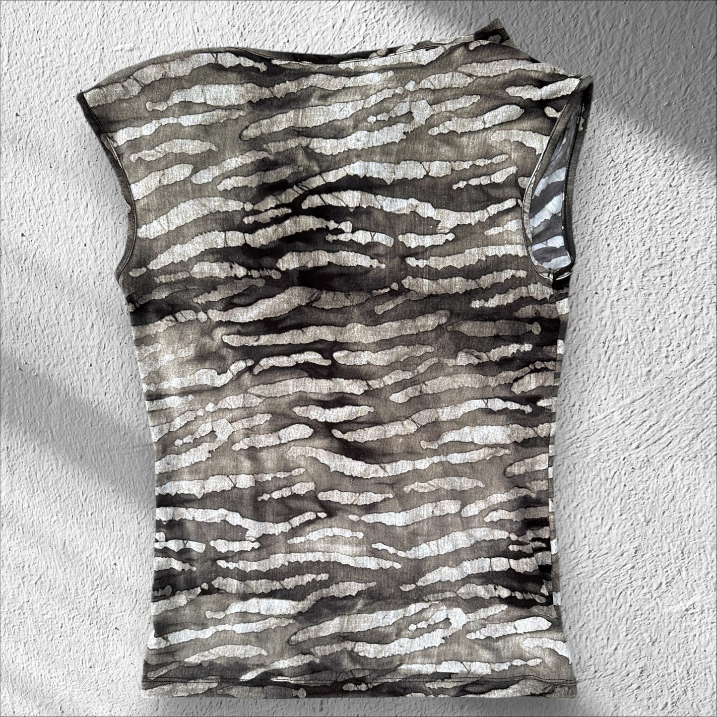 Micheal Kors Sleeveless Animal Print Top