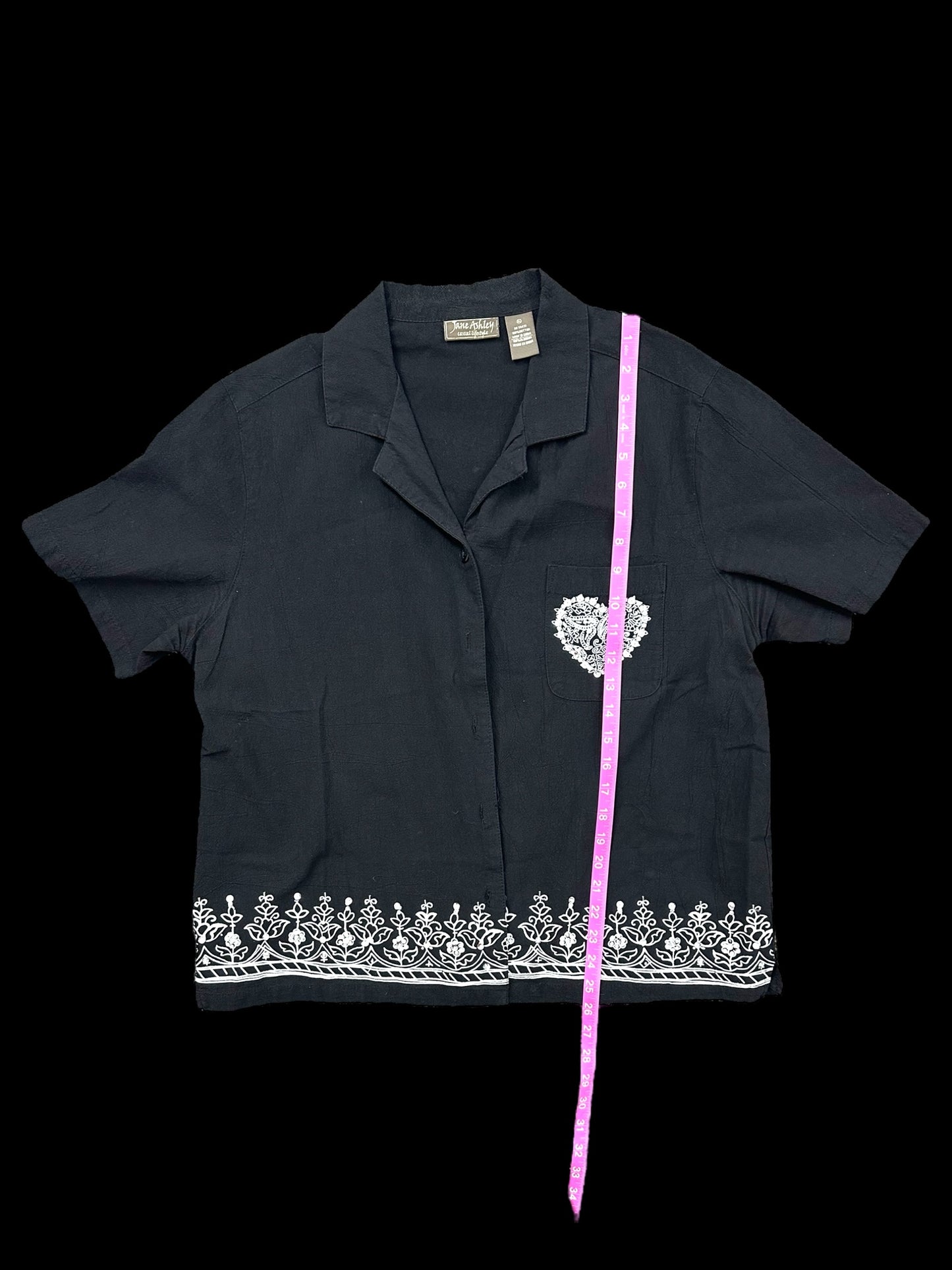 Jane Ashley Embroidered Shirt