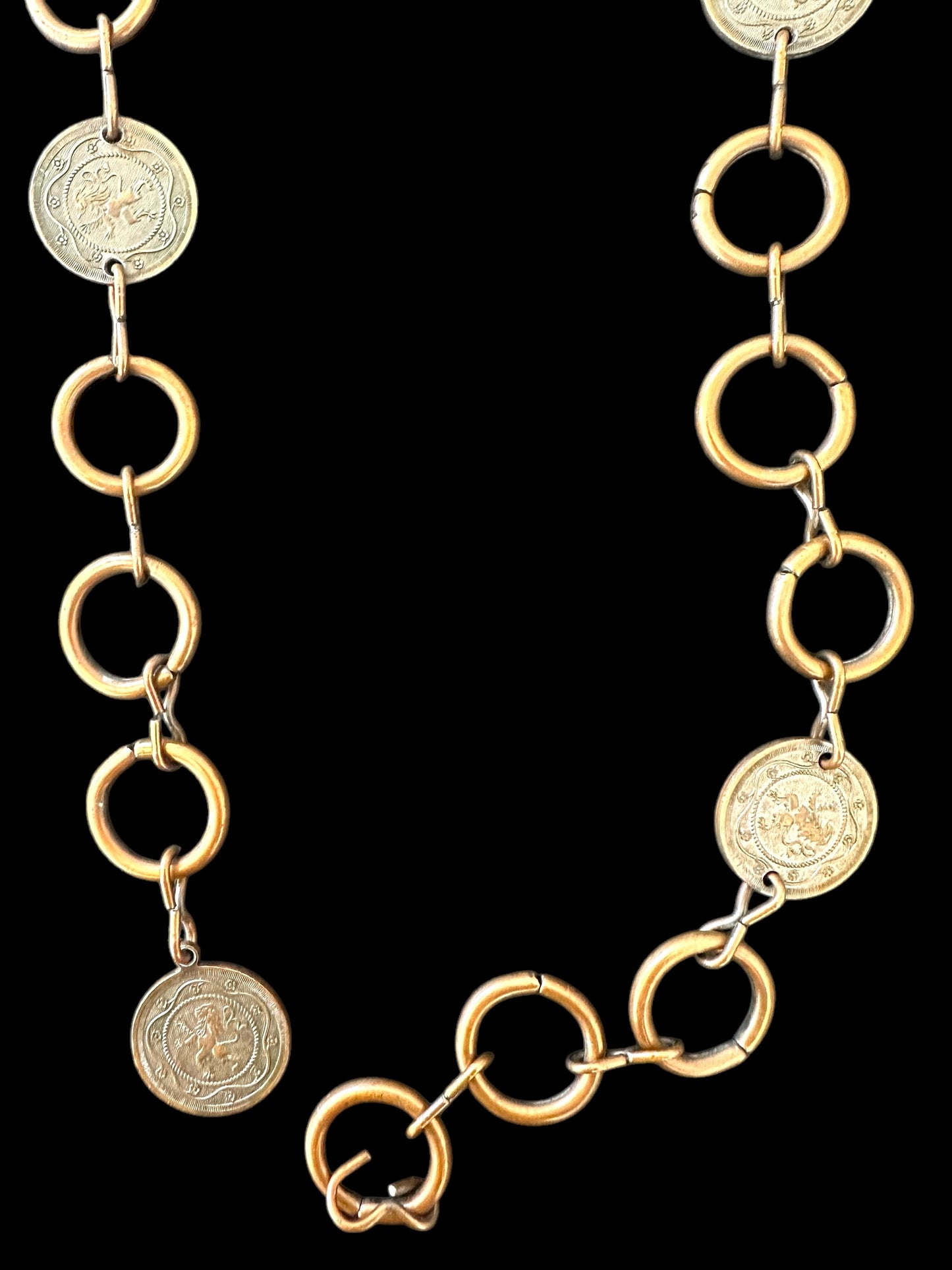 Metal Coin Chain Belt