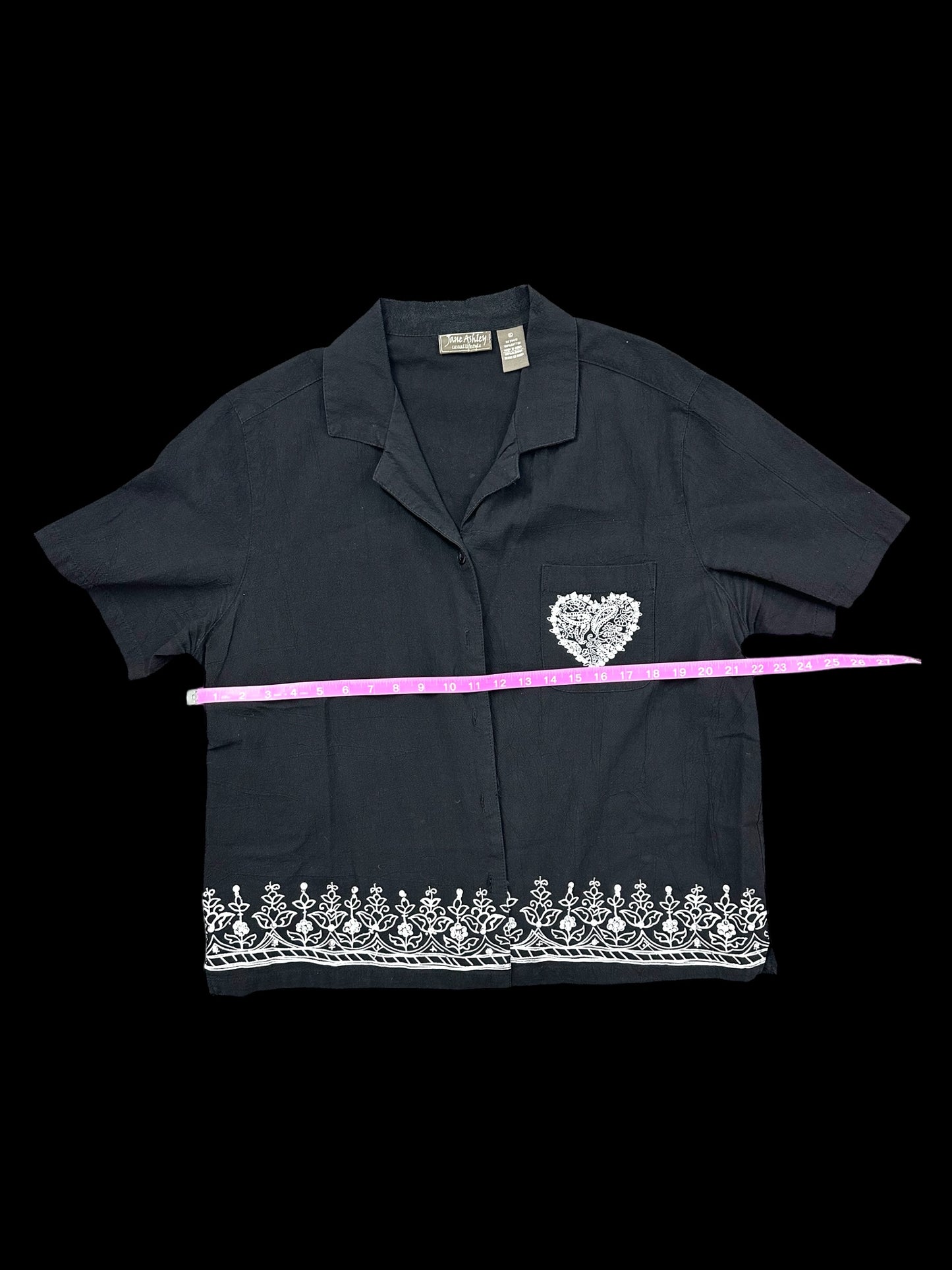 Jane Ashley Embroidered Shirt