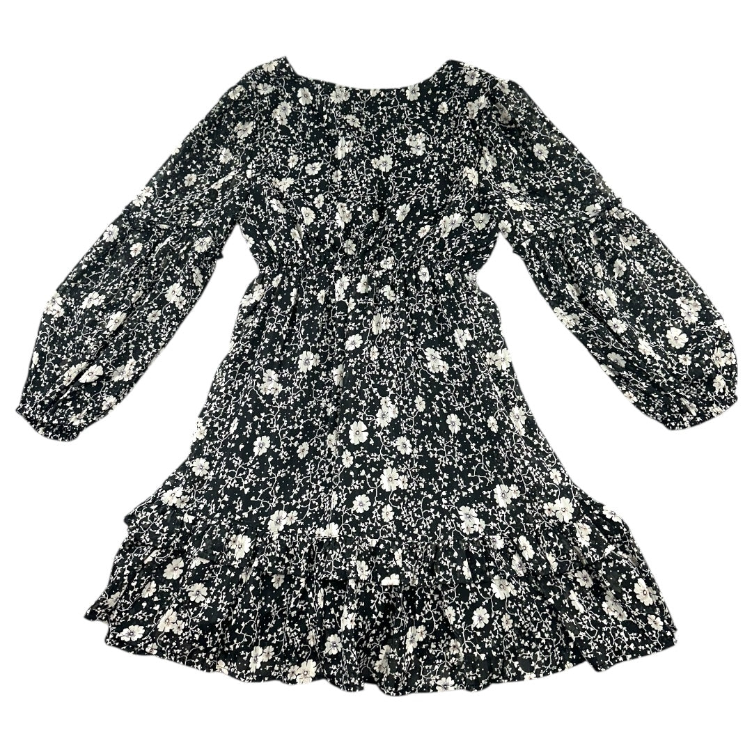 And Now This Floral Fit & Flare Ruffle Dress
