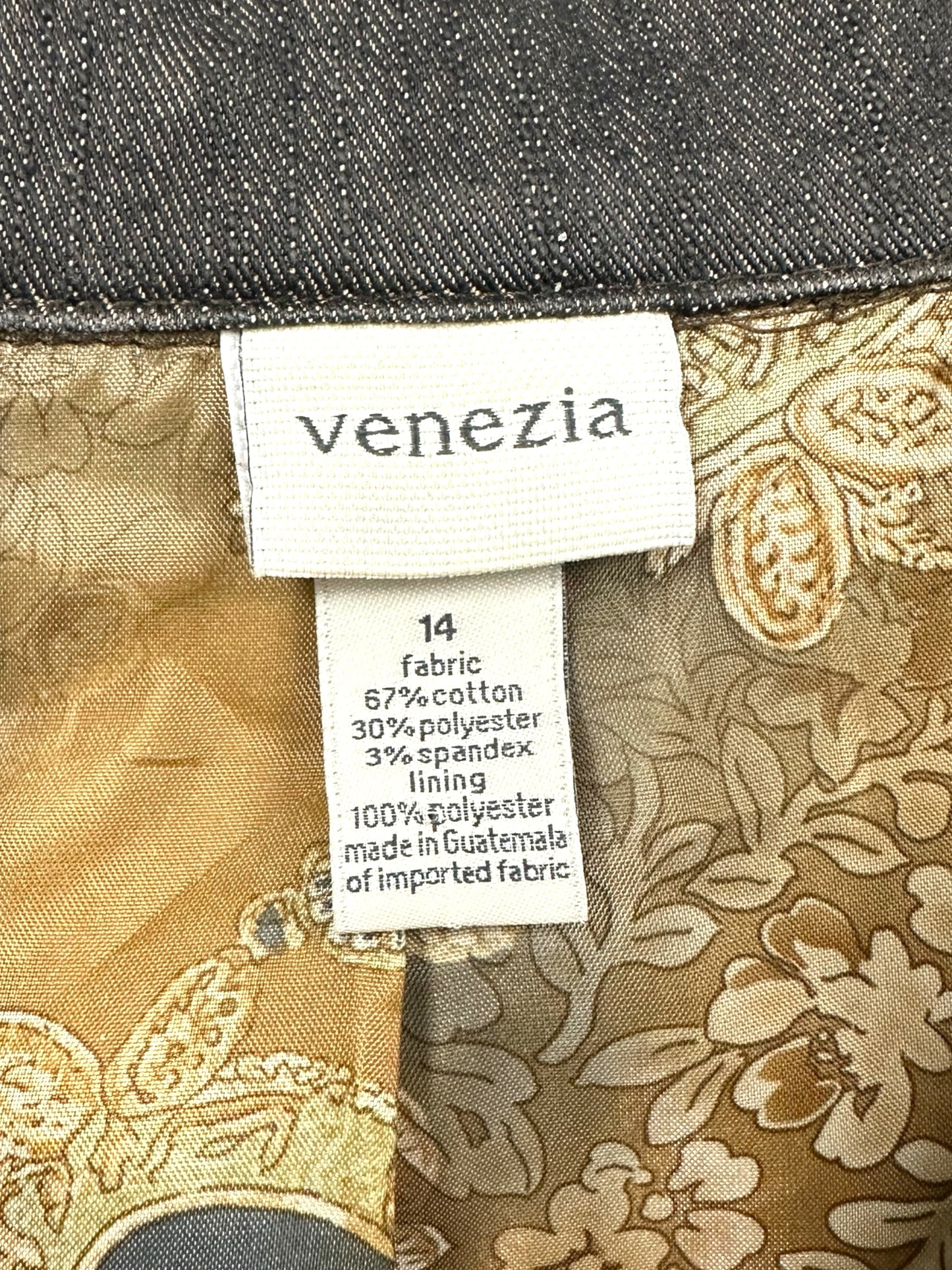 Vintage Venezia Grey Denim Blazer