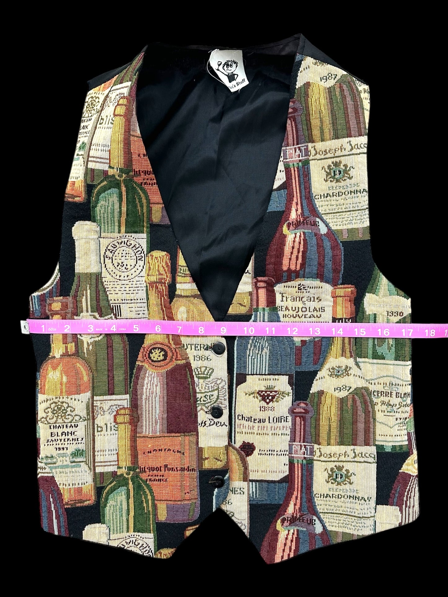 Vintage Wine Bottle Vest