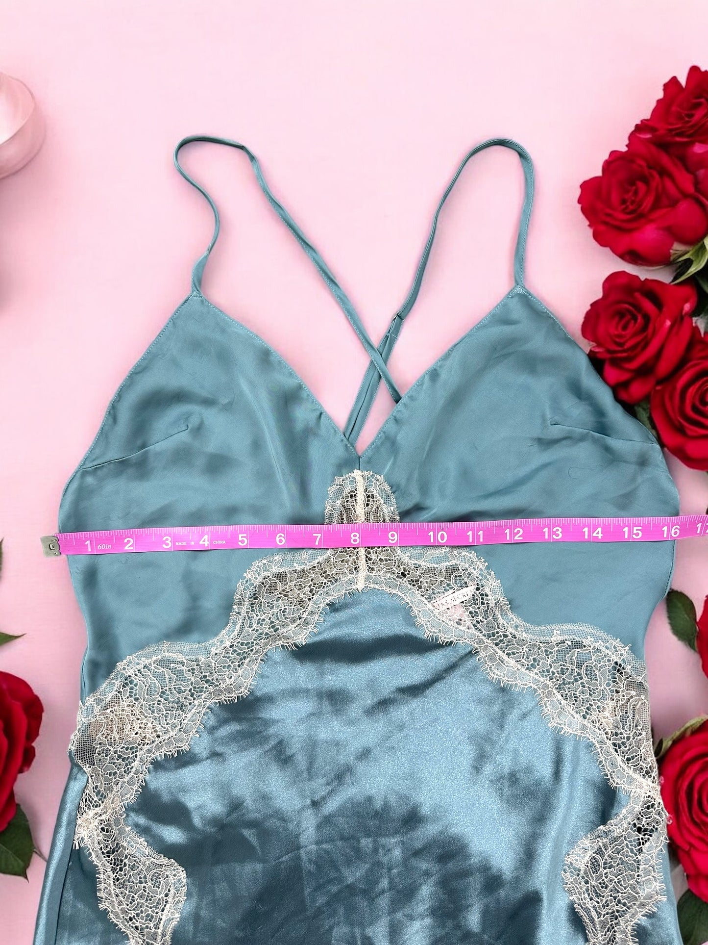 Victoria's Secret Blue Lace Slip Dress