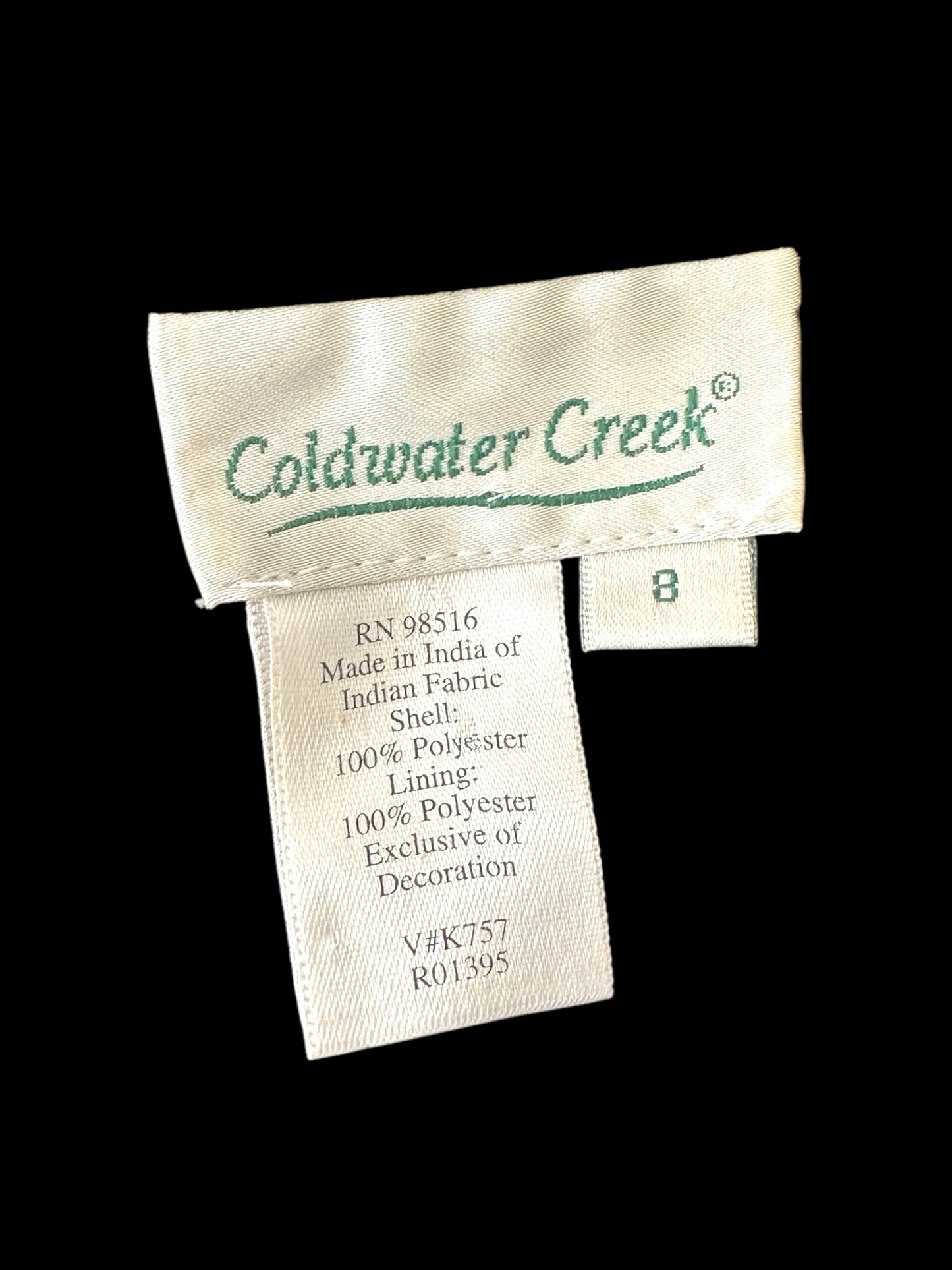 Cold Water Creek Sheer Embroidered Cardigan