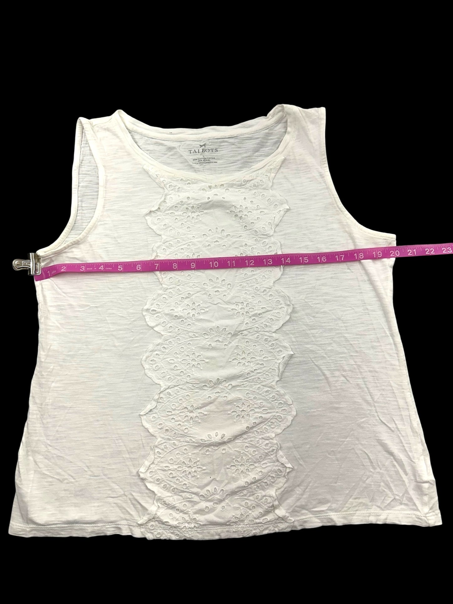 Talbots White Tank Top