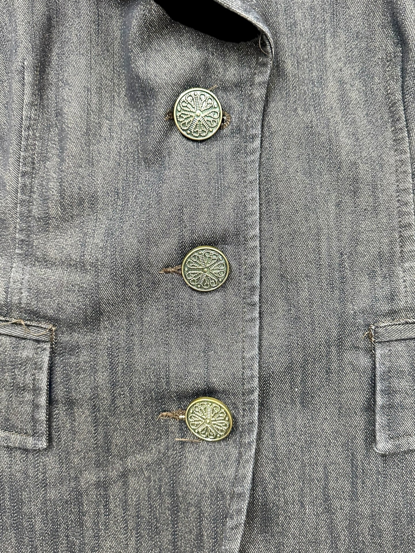 Vintage Venezia Grey Denim Blazer