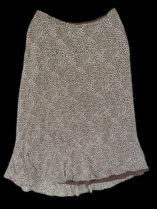 Talbots Animal Print Midi Skirt
