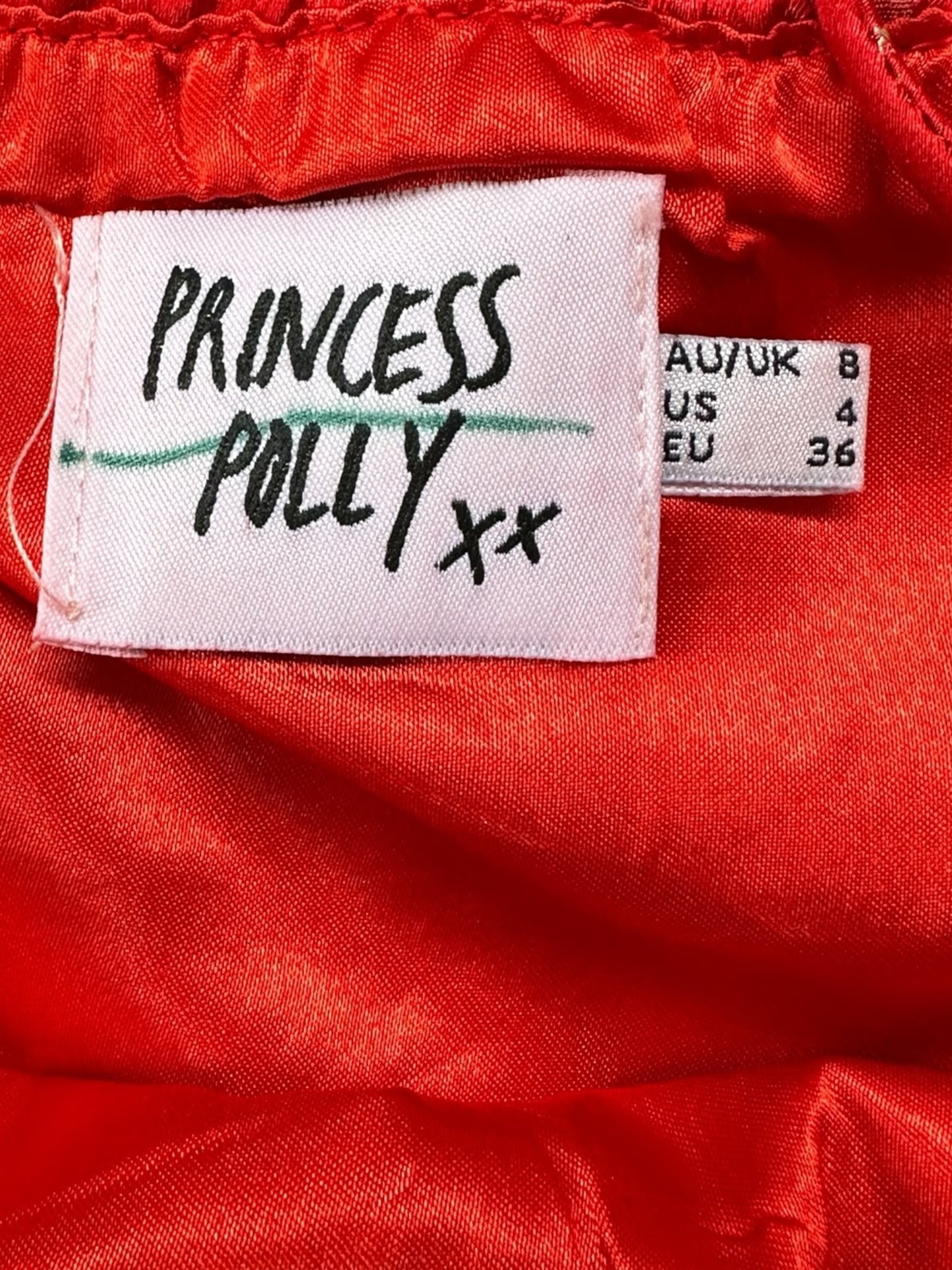 Princess Polly Oriental Red Mini Dress