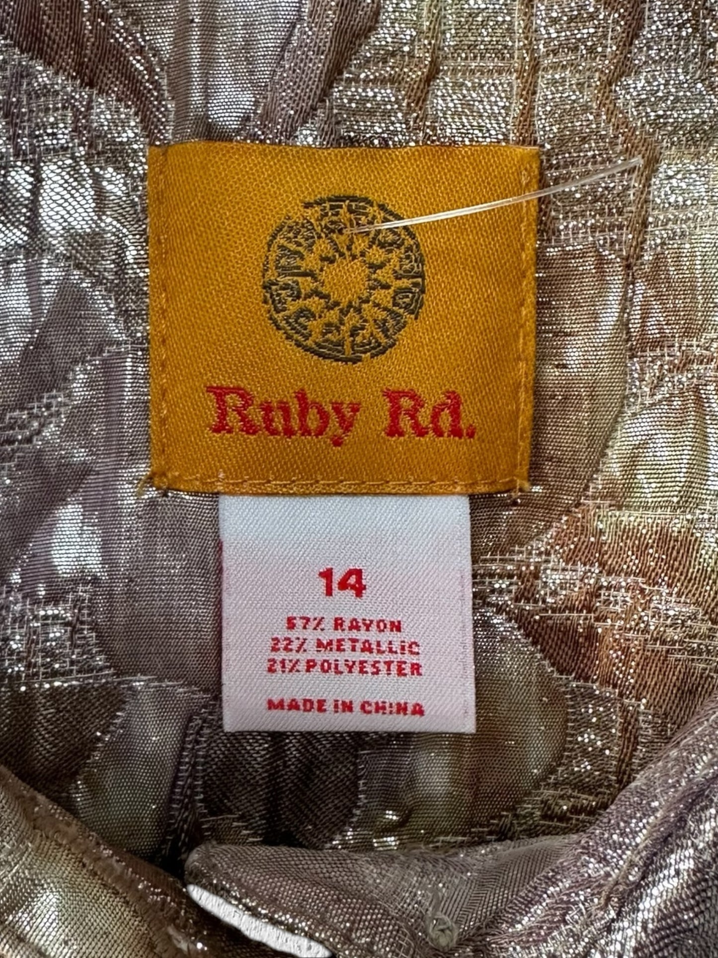 Ruby Rd. Vintage Metallic Iridescent Jacket