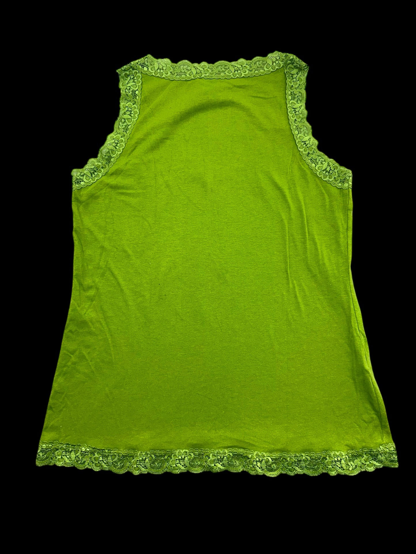 Necessitees Green Lace Tank Top