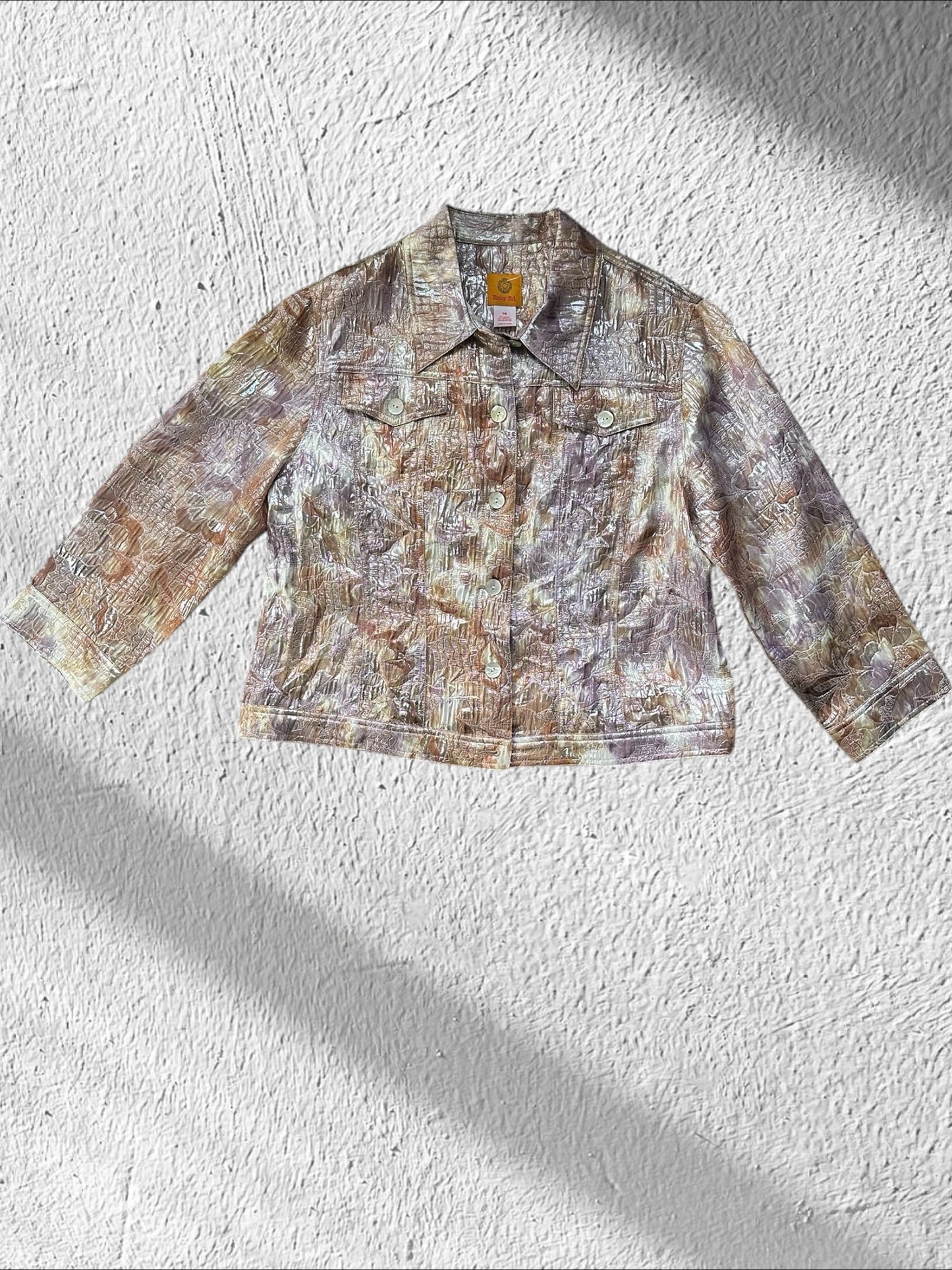 Ruby Rd. Vintage Metallic Iridescent Jacket