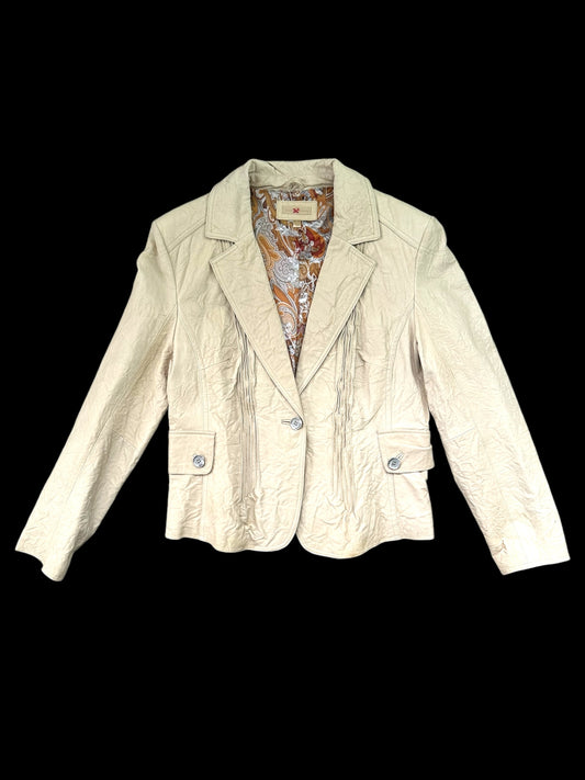 Wilson Leather Cream Leather Jacket
