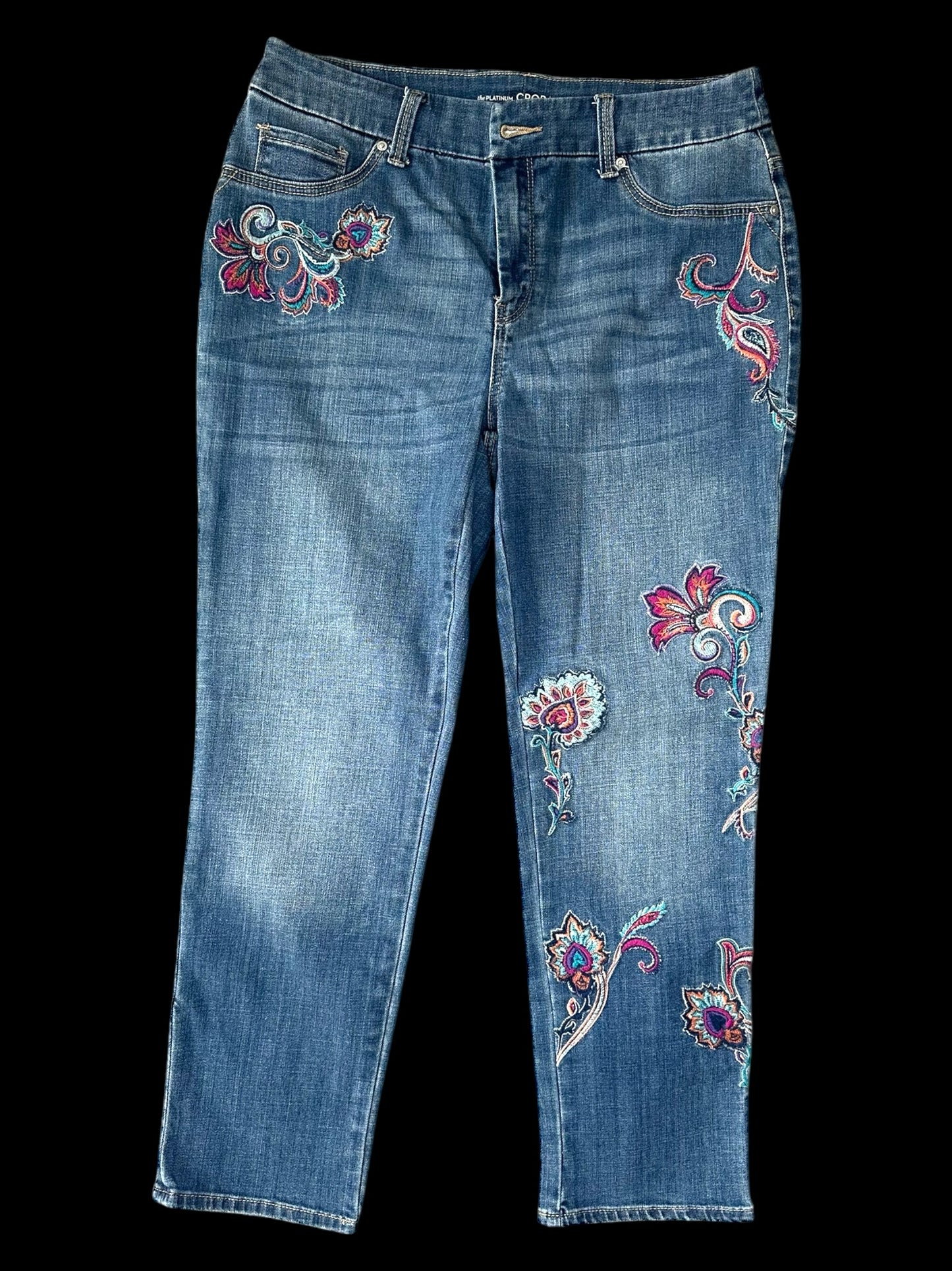 Chico's Embroidered Denim Jean