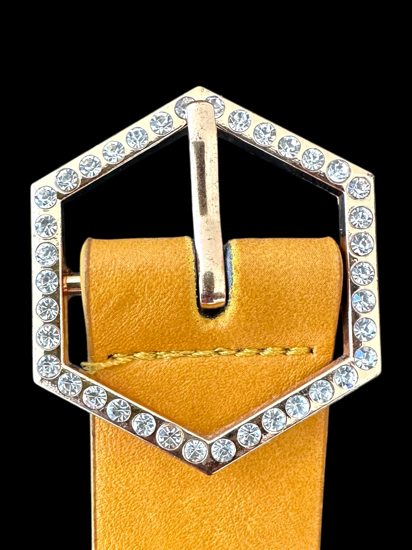 Hexagon Rhinestone Belt