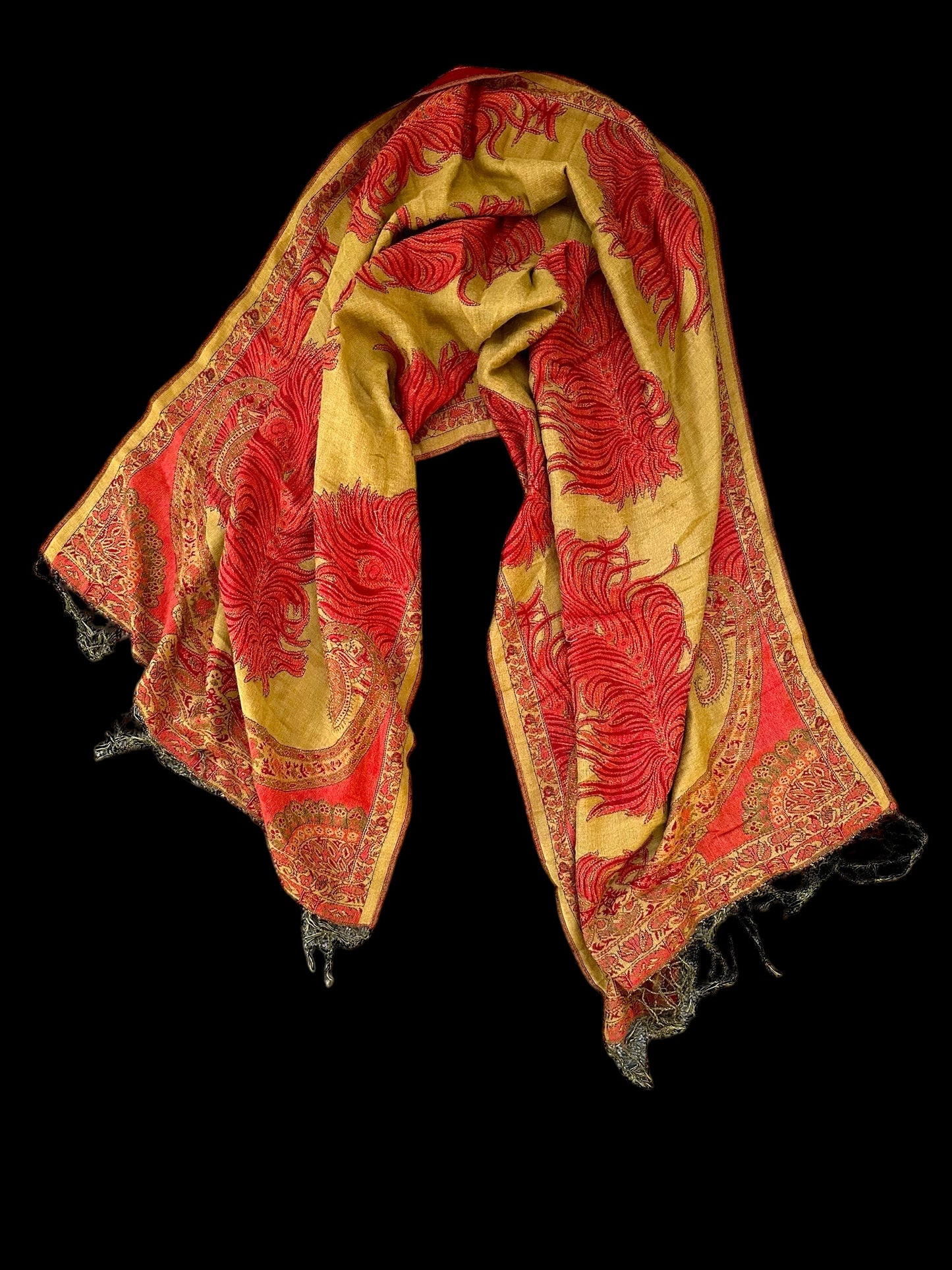 Reversible Pashmina and Silk Scarf