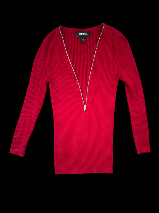 Express Plunging V Zipper Neck